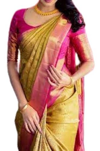 Winter Traditional Wear Comfortable Printed Silk Sarees For Ladies With Blouse Piece