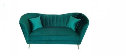 Velvet And Steel Made Two Seater Sofa No Assembly Required