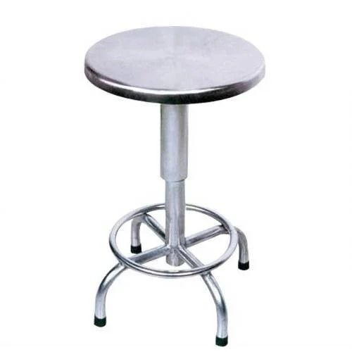 12x12x36 Inches 5.1 Kilogram Stainless Steel Doctor Stool