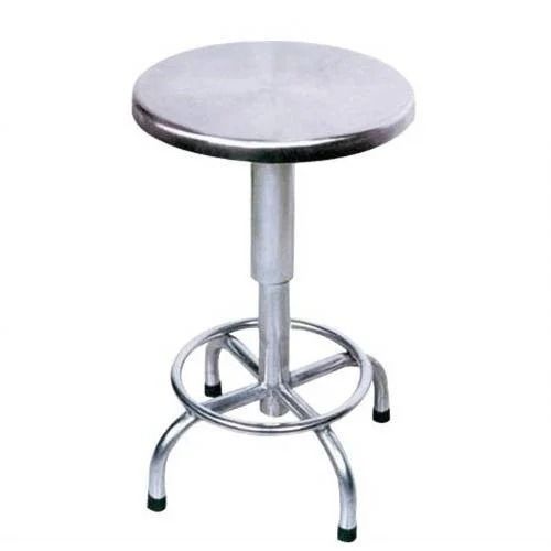 12X12X36 Inches 5.1 Kilogram Stainless Steel Doctor Stool Commercial Furniture