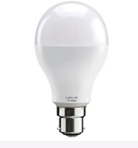 White 15 Watts 220 Volts Dome Shaped Ceramic And Aluminium Led Light Bulb