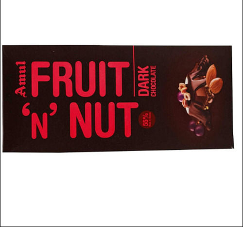 Brown 150 Gram Pack Sweet And Tasty Fruit Nut Dark Chocolate Bar