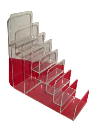 Transparent 2 Feet 300 Gram Matt Finish Plain Stair Design Acrylic Display Stand