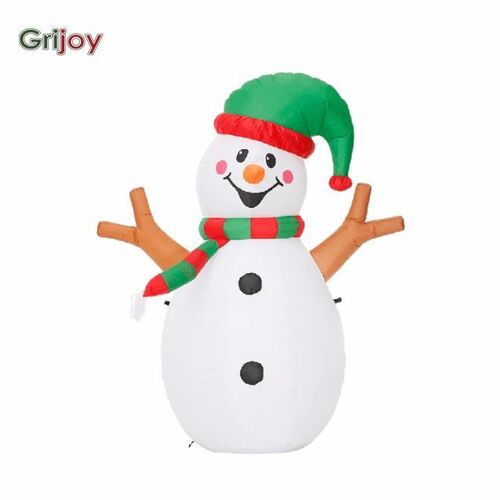 2022 Hot Christmas Special 5 Feet Airblown Inflatable Snowman With Green Hat
