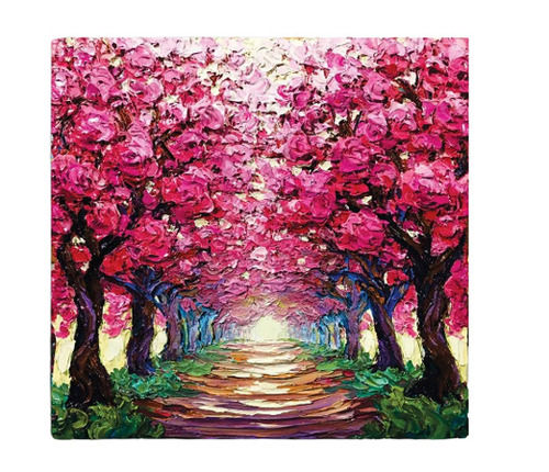 23 X 23 Inches Hand Painted Nature Canvas Painting For Home And Hotels