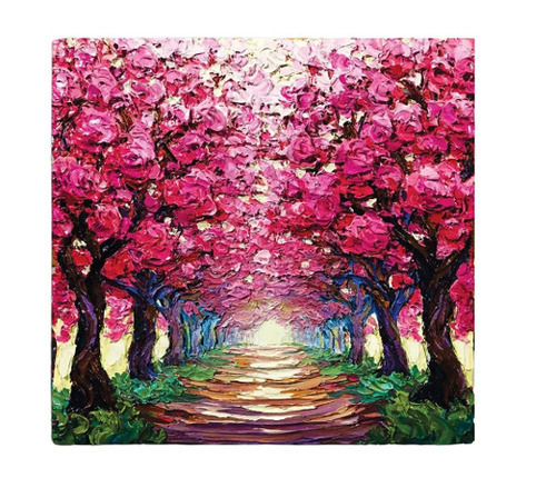 23 X 23 Inches Hand Painted Nature Canvas Painting For Home And Hotels Medium: Oil