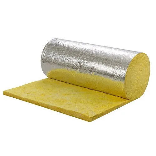 Yellow 25 Mm Thick 48 Kg/M3 20 Meter Matte Finished Rectangular Plain Glass Wool