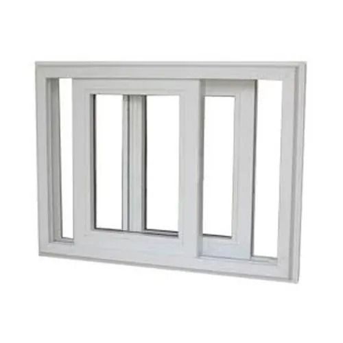 White 30 Mm Thick Rectangular Unplasticized Polyvinyl Chloride Sliding Window 