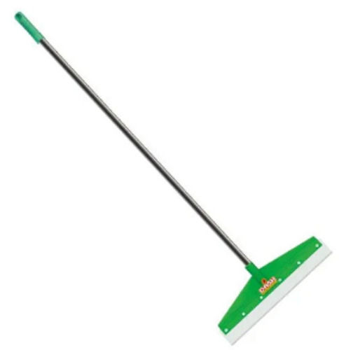 Green 4 Feet Long Steel Handle Plastic Floor Wiper