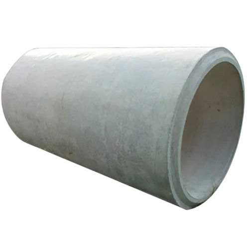 Grey 4 Meter 100 Cm Round Matte Finish Reinforced Cement Concrete Hume Pipe 