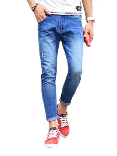 40 Inch Length Plain Denim Straight Regular Fit Boys Fashion Jeans