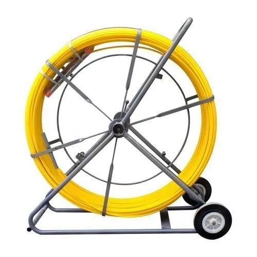 48X28X58 Cm Color Coated Round Two Wheel Fiberglass Duct Rodder Capacity: 00 Kg/Hr