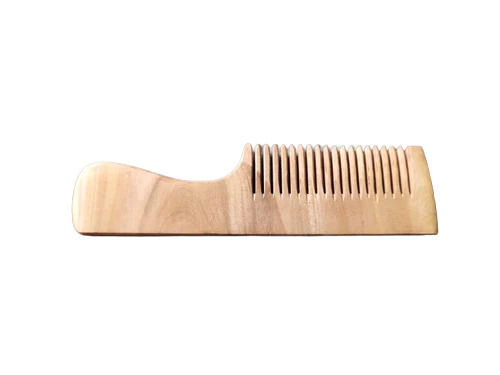 7 Inch 50 Gram Polished Finish Wooden Hair Comb 