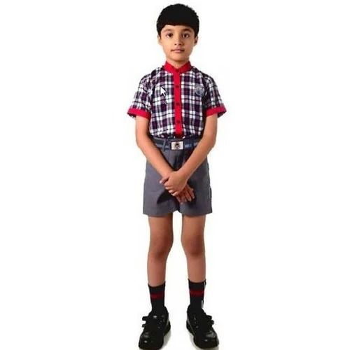 Comfortable Short Sleeves Shirt And Short Pant School Uniform For Kids Age Group: 7 Years Above