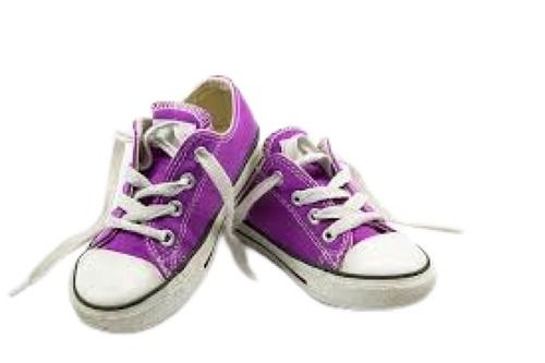 Purple Flexible Round Toe Comfortable Cotton Kids Casual Shoes