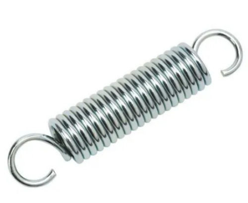 Silver Polish Finish Stainless Steel Cylindrical Extension Spring With 2Mm Wire Diameter