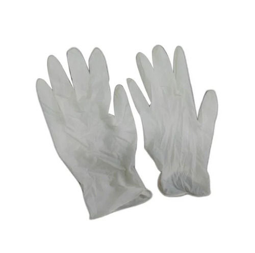 Powdered Rubber Plain Disposable Hand Gloves for Medical
