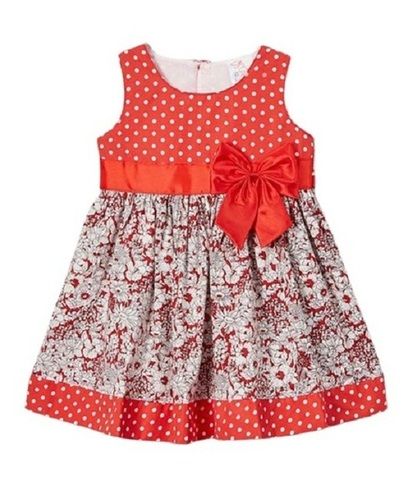 Round Neck Lace Decorative Sleeveless Casual Wear Cotton Baby Frock For Girls  Age Group: 3-4Years