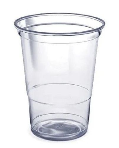 Transparent Round Disposable Plain Plastic Glass For Event Use Size: 90 Ml