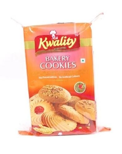 200 Gram Sweet And Crunchy Taste Round Bakery Cookies Additional Ingredient: Wheat Flour