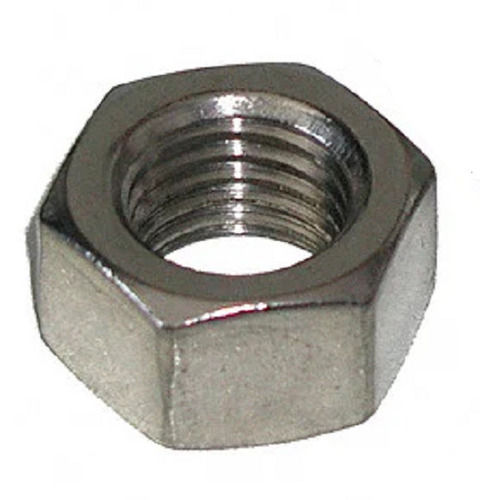 Silver 3 Inch Hot Roll Hex Shape Metal Nuts