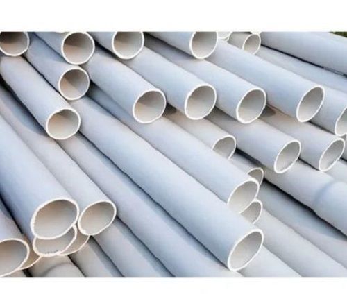 White 3 Metre And Round Polished Upvc Water Pipes