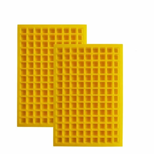 Rectangular Square Holes Flexible Non-Sticky Rubber Silicone Candy Mold Cavity: 126