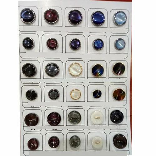 Round Shape Fancy Design Buttons - Plastic Material, Multi Color, Round Shape | Ideal for Crafting and Sewing Projects