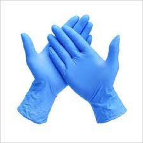 Blue Size M Nitrile Surgical Gloves