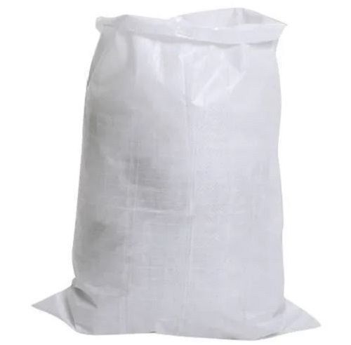 White 27 Inches 46 Grams Plain Polypropylene Woven Sacks For Packaging