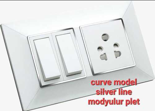 6 Amp Electrical Switch Board - ABS Plastic, Single Phase, White Color | Industrial Application, 1 Socket, 240V Voltage