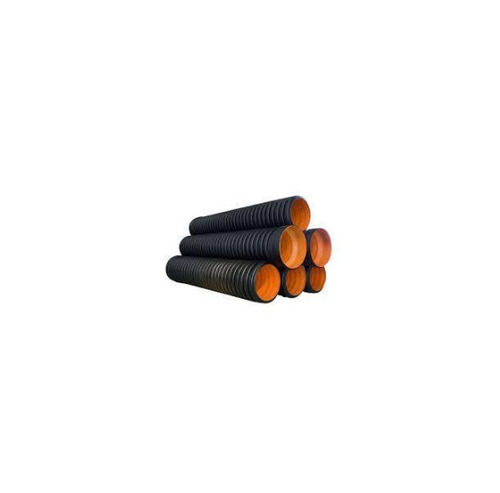 75 Mm Thick Leak Proof Round Hdpe Double Wall Corrugated Pipes Application: Construction