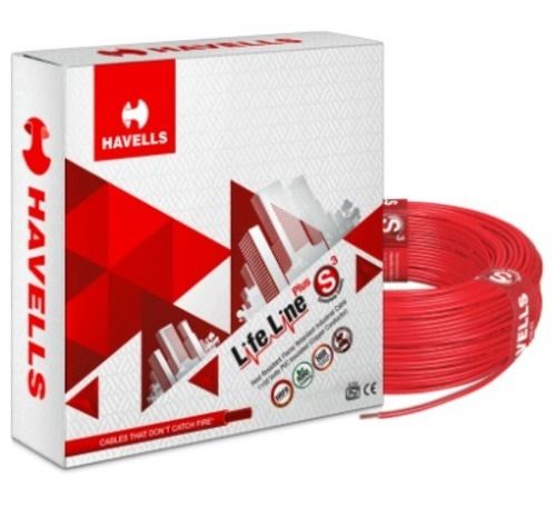 Red 90 Meter 240 Volt Copper Conductor Pvc Insulated Flexible Wire 