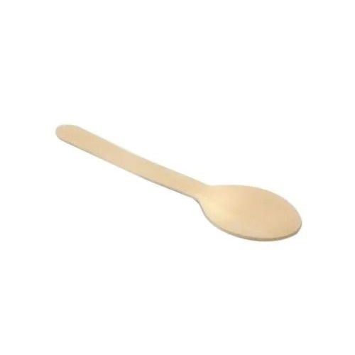 Brown Eco-Friendly Light Weight Plain Dyed Wooden Disposable Spoon 