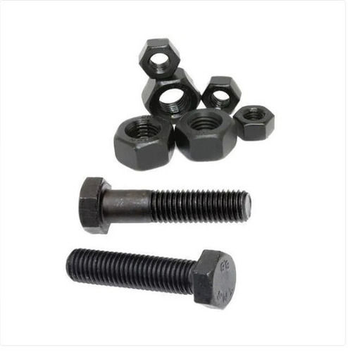 Black Galvanized Surface Hexagonal Head Mild Steel High Tensile Nut Bolts