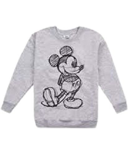 Grey Kids Printed Full Sleeves Round Neck Cotton T Shirts