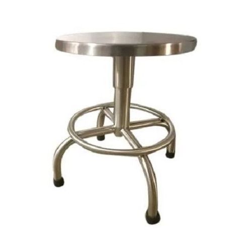 Polished Round Laboratory Stool For Clinic And Hospital No Assembly Required