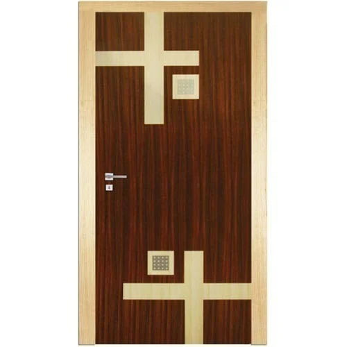 Rectangular Finished Surface Modern Swing Style Solid Wood Pvc Designer Door  Application: Interior