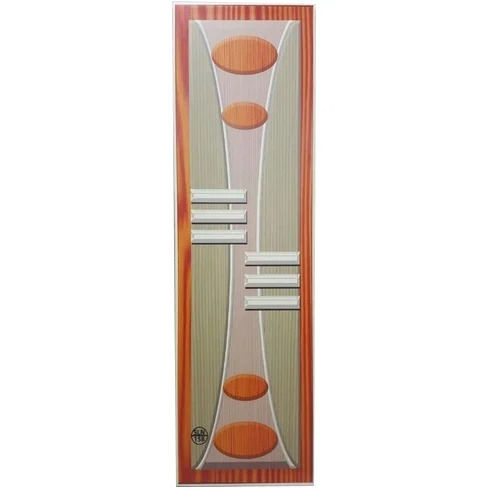 Multi Color Rectangular Printed Pattern Modern Finished Surface Pvc Designer Bathroom Door