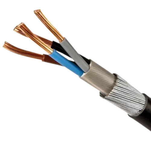 10 Meter And 240 Volt Pvc Insulation Armoured Cable For Industrial Use Armored Material: Copper