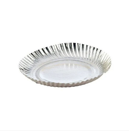 100 Pieces Pack 6 Inches Shiny Surface Disposable Paper Plate Application: Event And Party Supplies