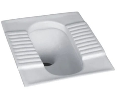 White 22X15 Inches Floor Mounted Ceramic Toilet Seat