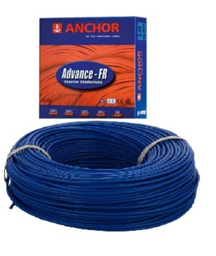 90 मीटर और 1100 वोल्ट पीवीसी इंसुलेशन सिंगल कोर इलेक्ट्रिकल वायर आर्मर्ड सामग्री: तांबा