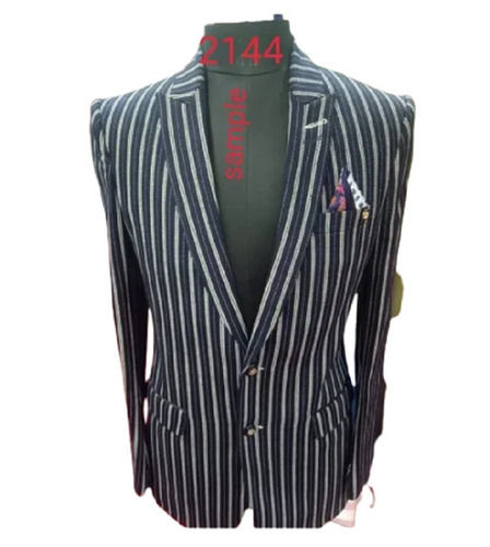 Classic Collar Printed Pattern Party Wear Blazer For Men Chest Size: 32 - 34