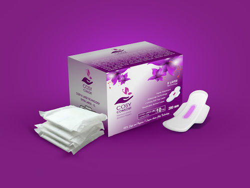Environment Friendly White High Quality 280 mm Cotton Disposable Sanitary Napkin