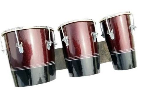 Set Of 3 Piece Wooden Bango Drums For Concerts Body Material: Wood