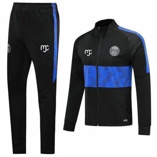 Sport Wear Mens Polyester Printed Track Suit With Zipper Closure