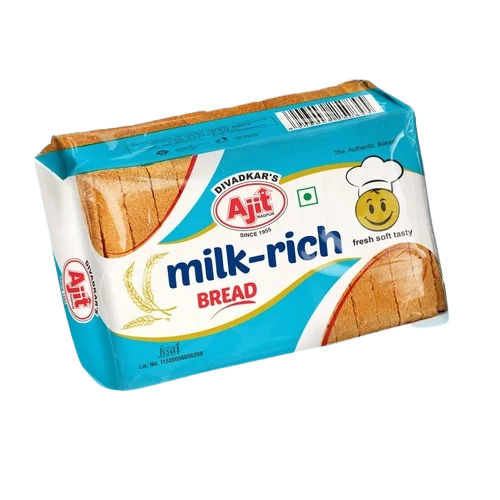 100 Grams Ready To Eat Rectangular Vegetarian Fresh Soft Milk Bread