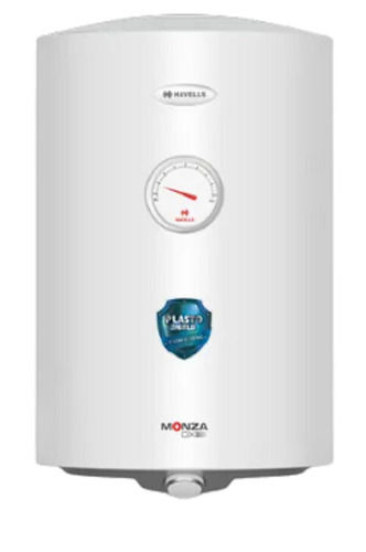 White 15 Liter Capacity Wall Mounted Plastic Electrical Water Heater For Bathroom