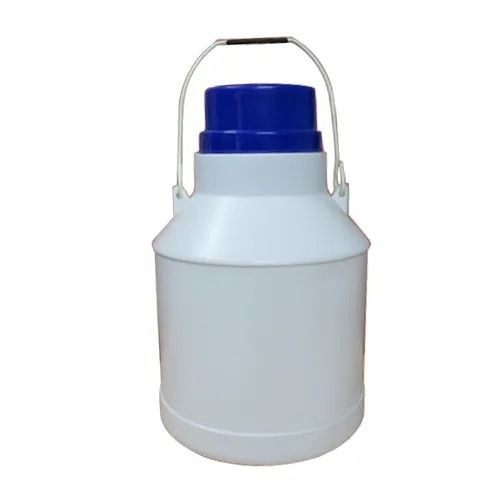 White 20 Liter Capacity Matte Surface Plastic Milk Cans